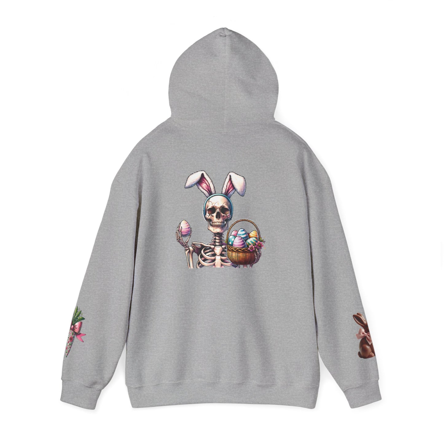Skeleton Hoodie — "Dead inside buy is Easter" Easter Skull Pullover
