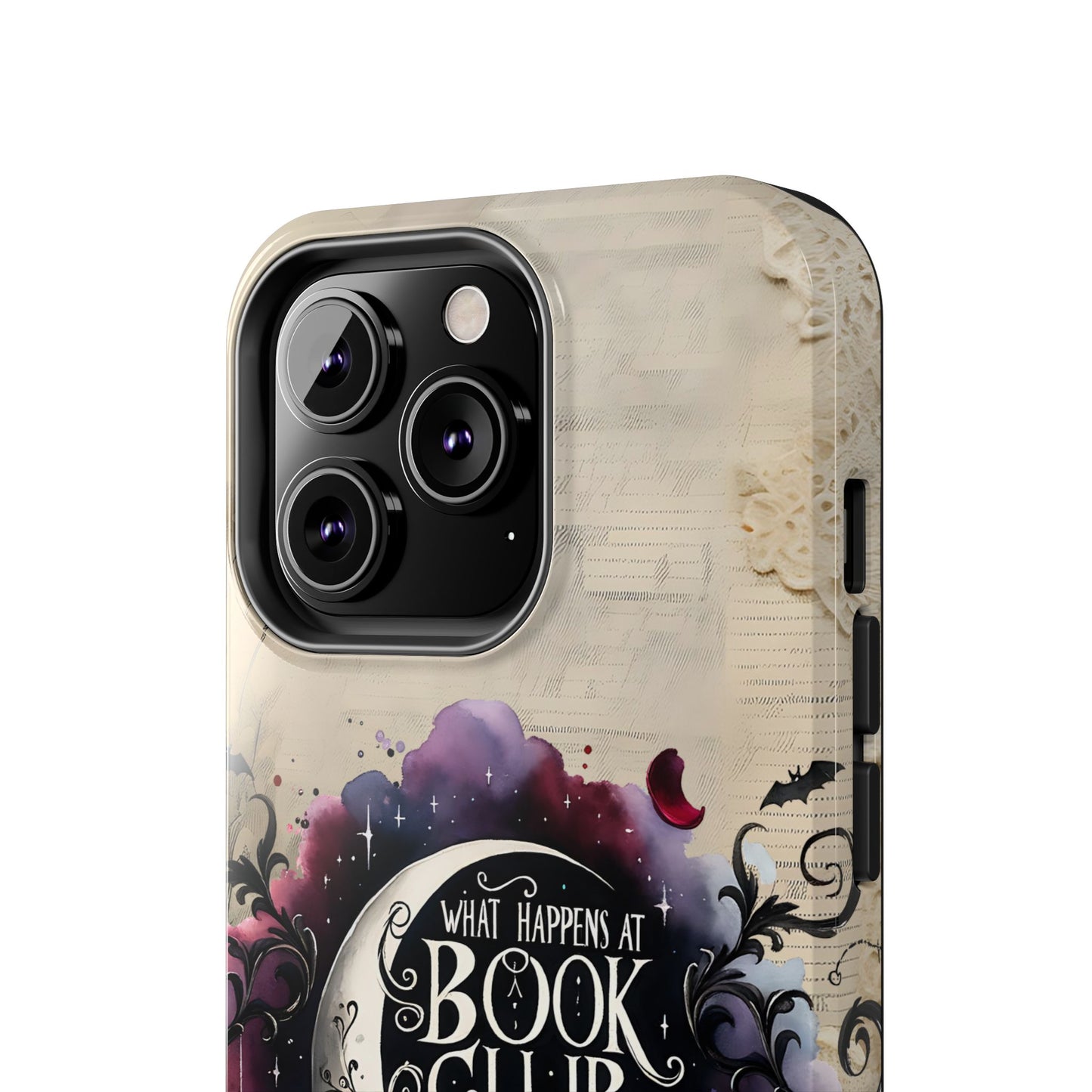 Book Club Phone Case — "What Happens at Book Club Stays at Book Club" Cozy Literary Design