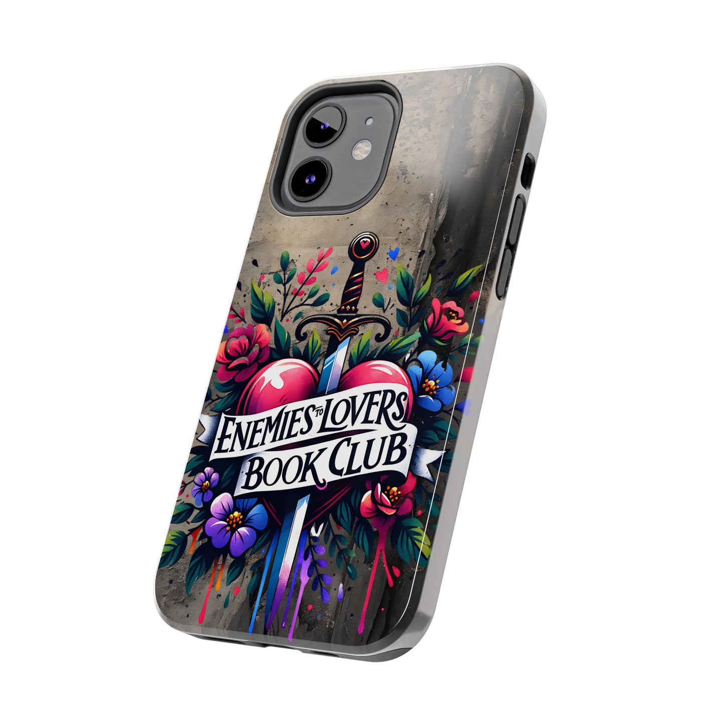 Enemies Lovers Book Club Phone Case — Gothic Floral Sword Protective Cover