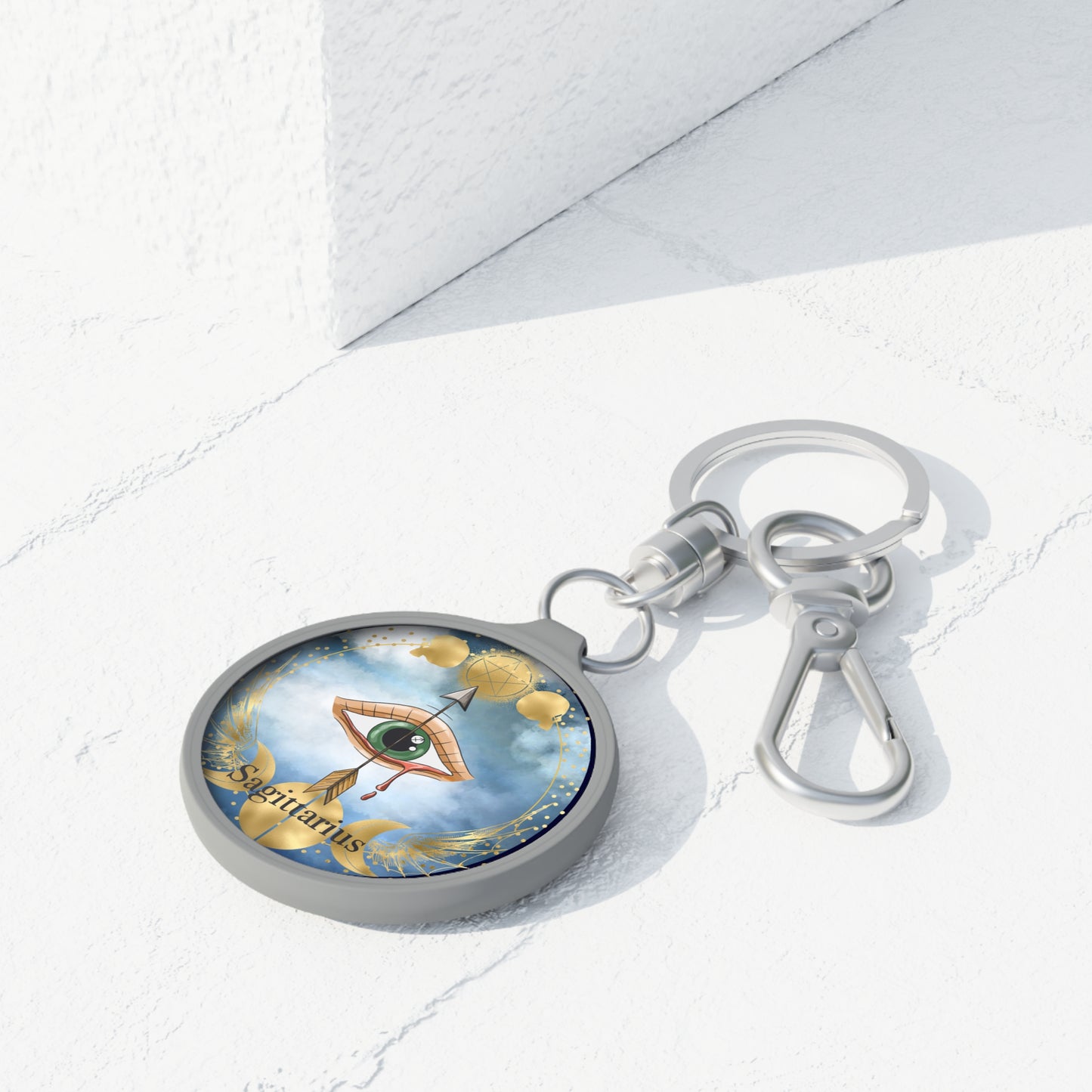 Sagittarius Keyring Tag