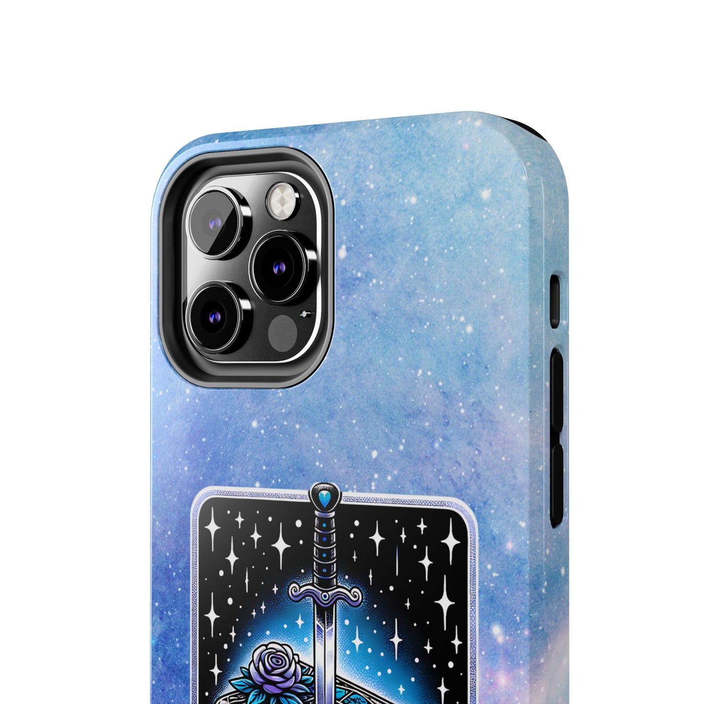 Fantasy Book Club Tough Phone Case — Sword & Stacked Books Design