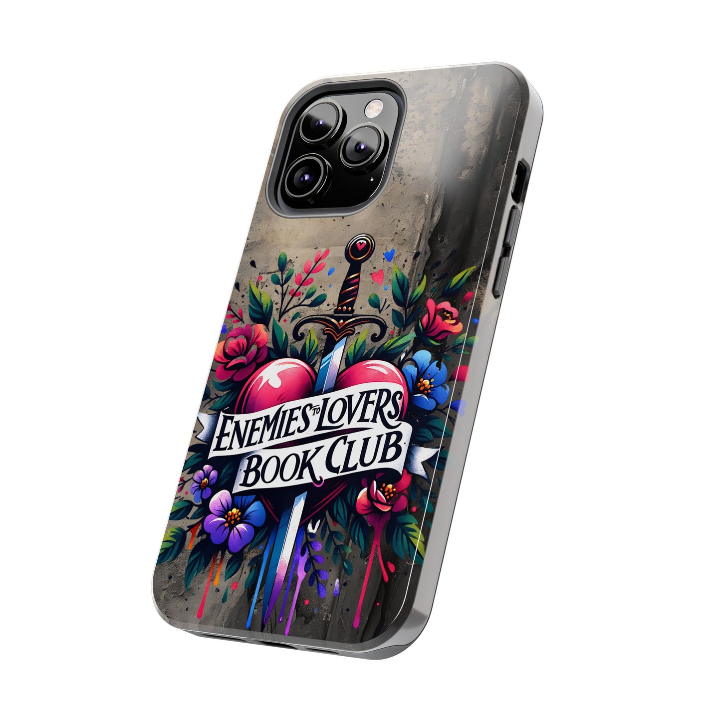 Enemies Lovers Book Club Phone Case — Gothic Floral Sword Protective Cover