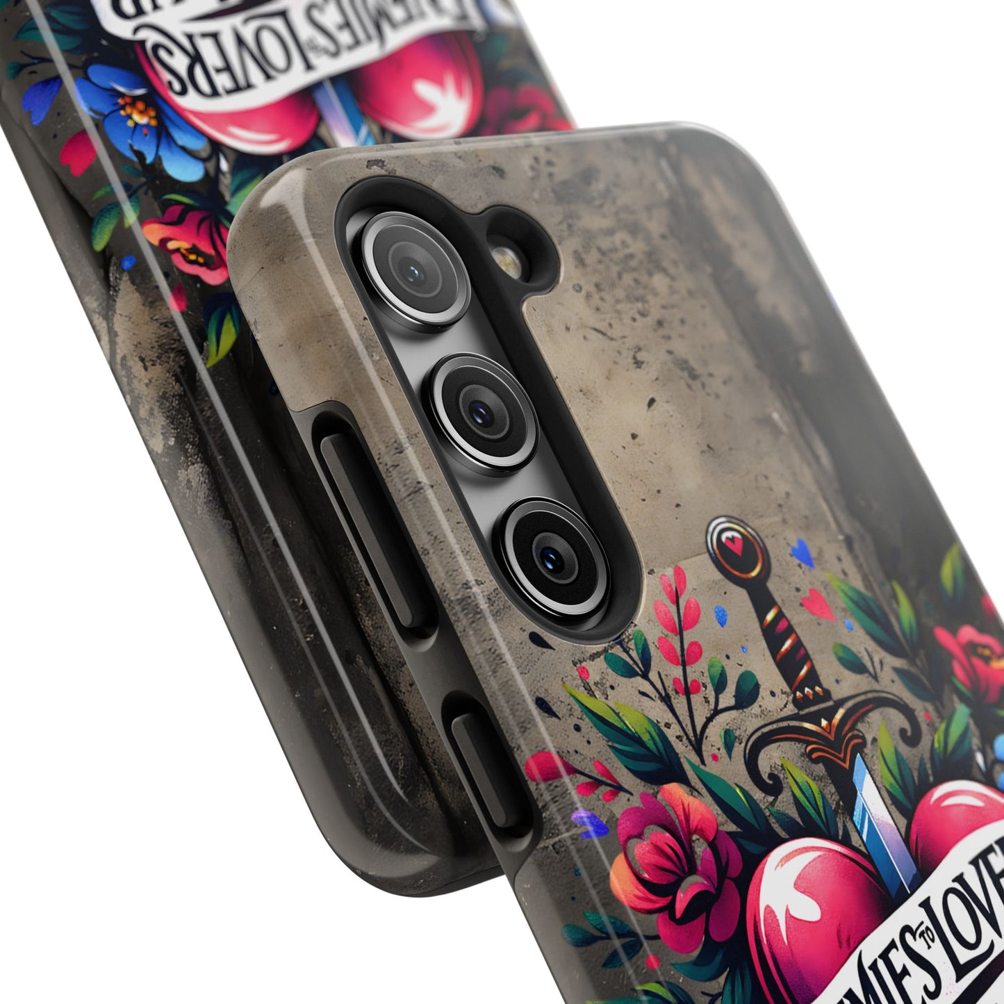 Enemies Lovers Book Club Phone Case — Gothic Floral Sword Protective Cover