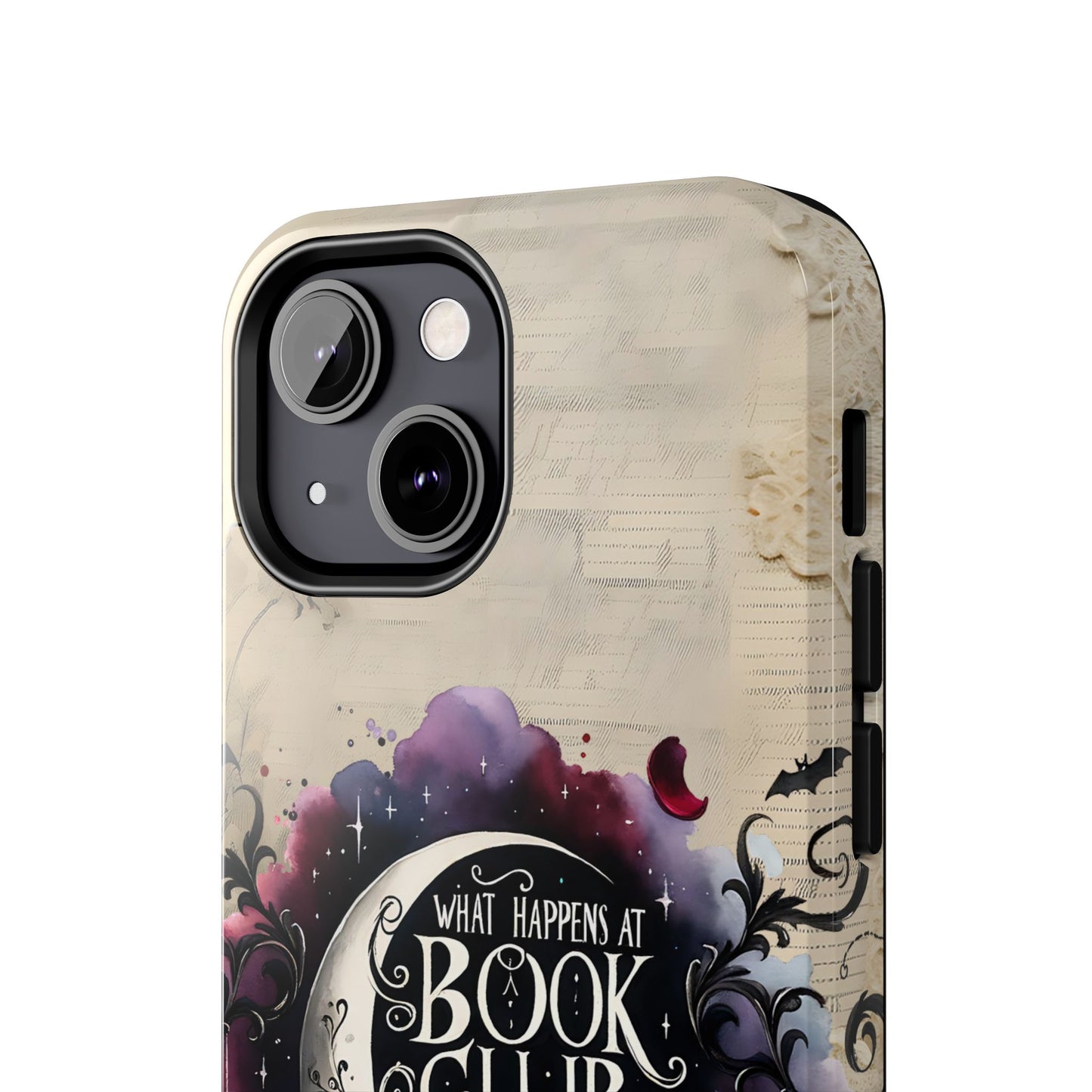 Book Club Phone Case — "What Happens at Book Club Stays at Book Club" Cozy Literary Design