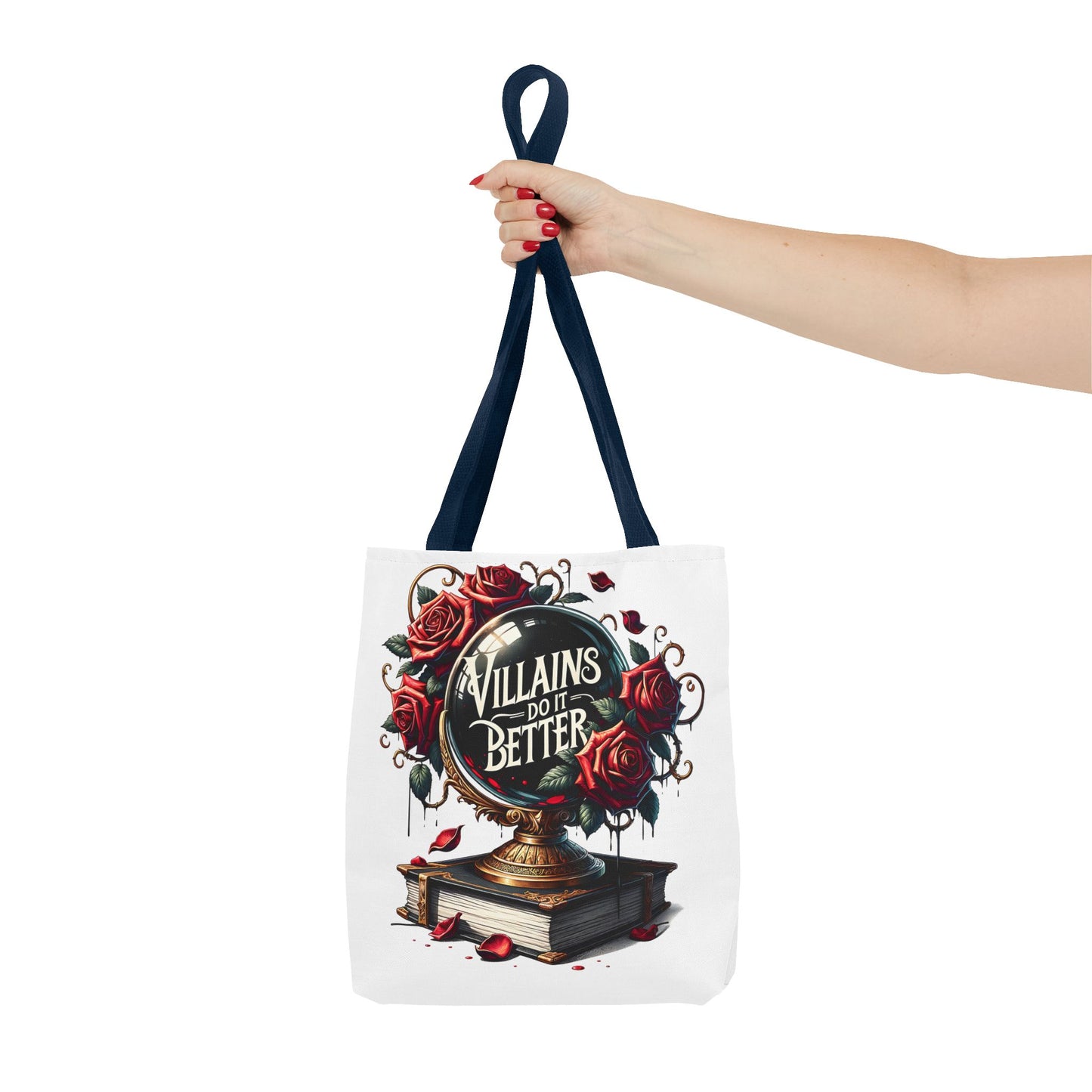 Villains Do It Better Tote Bag — Gothic Rose Bookish Aesthetic