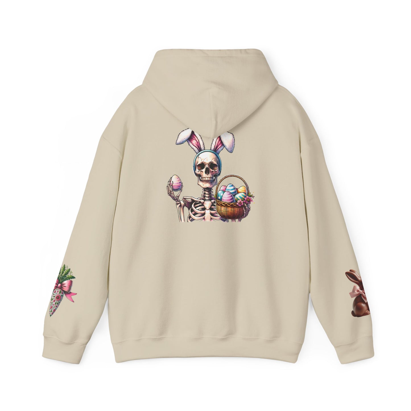 Skeleton Hoodie — "Dead inside buy is Easter" Easter Skull Pullover