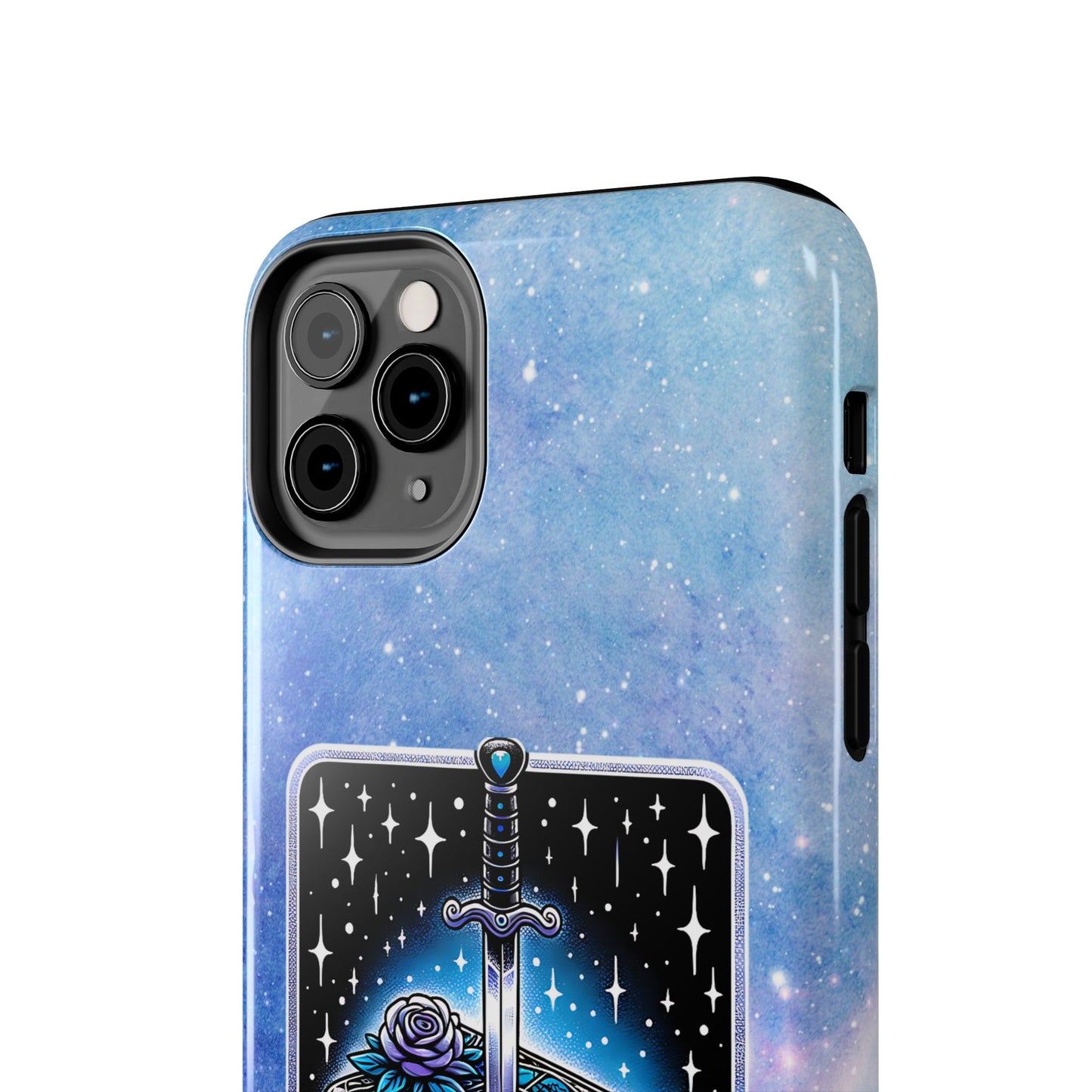 Fantasy Book Club Tough Phone Case — Sword & Stacked Books Design