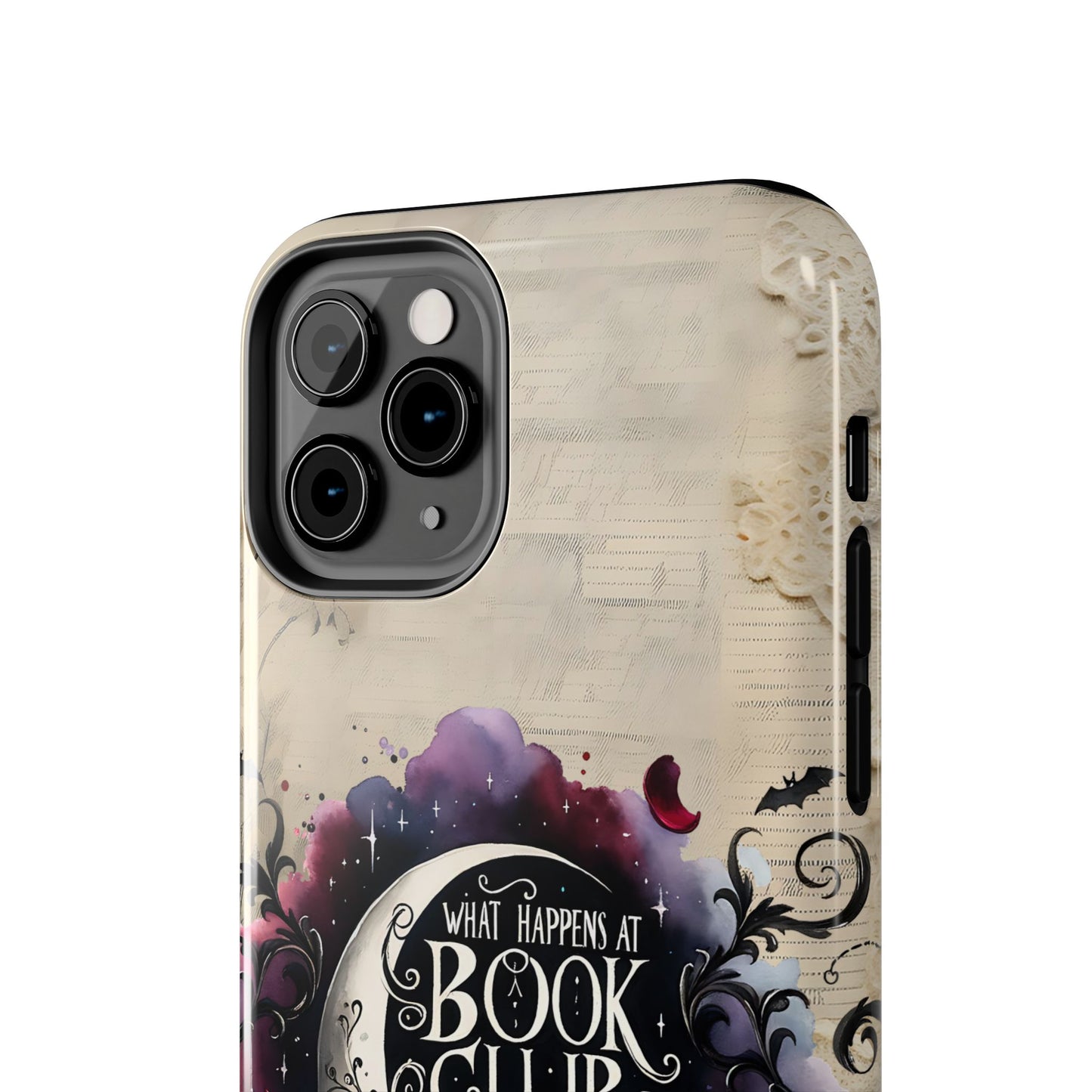 Book Club Phone Case — "What Happens at Book Club Stays at Book Club" Cozy Literary Design