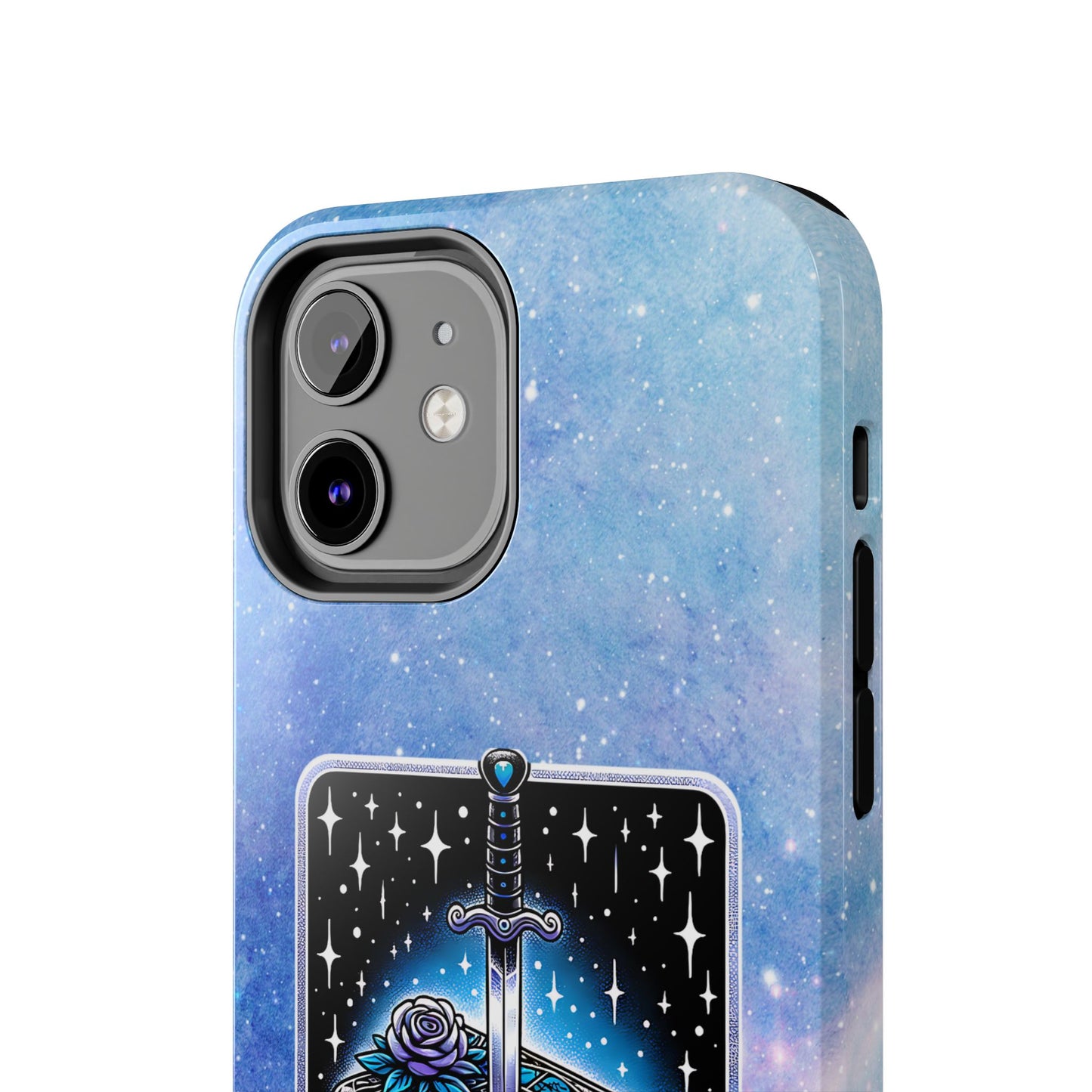 Fantasy Book Club Tough Phone Case — Sword & Stacked Books Design
