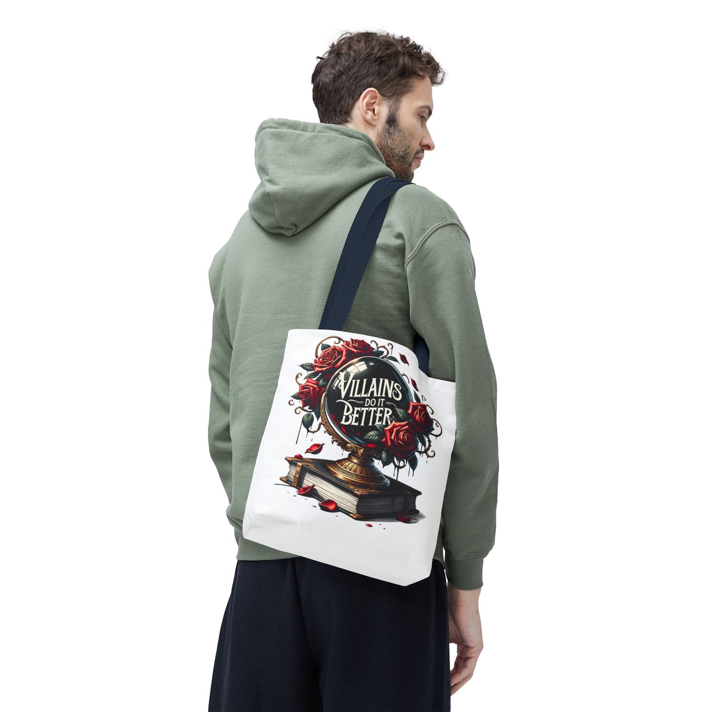 Villains Do It Better Tote Bag — Gothic Rose Bookish Aesthetic