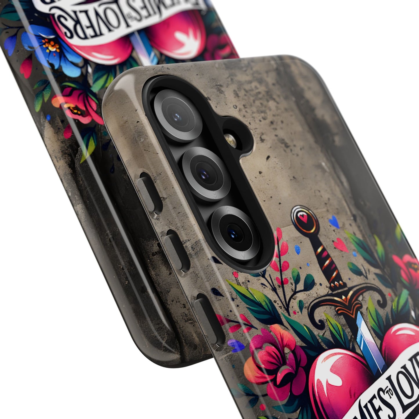 Enemies Lovers Book Club Phone Case — Gothic Floral Sword Protective Cover