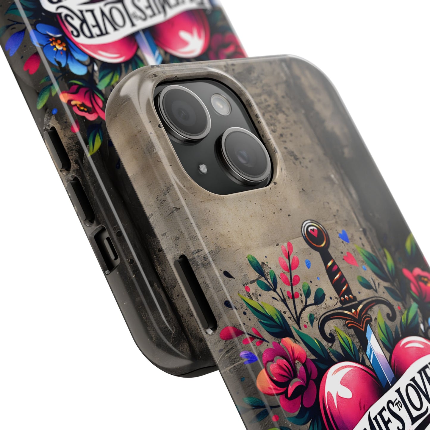 Enemies Lovers Book Club Phone Case — Gothic Floral Sword Protective Cover
