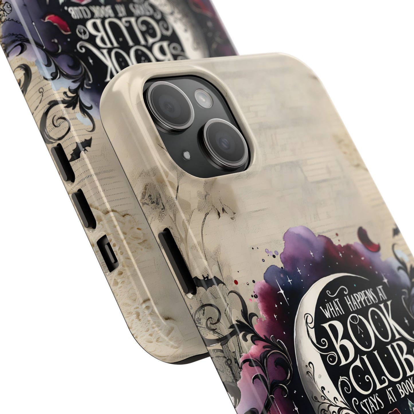 Book Club Phone Case — "What Happens at Book Club Stays at Book Club" Cozy Literary Design