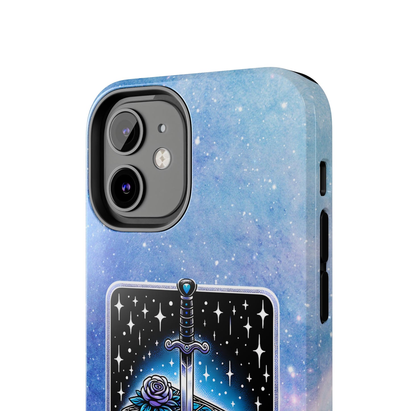 Fantasy Book Club Tough Phone Case — Sword & Stacked Books Design