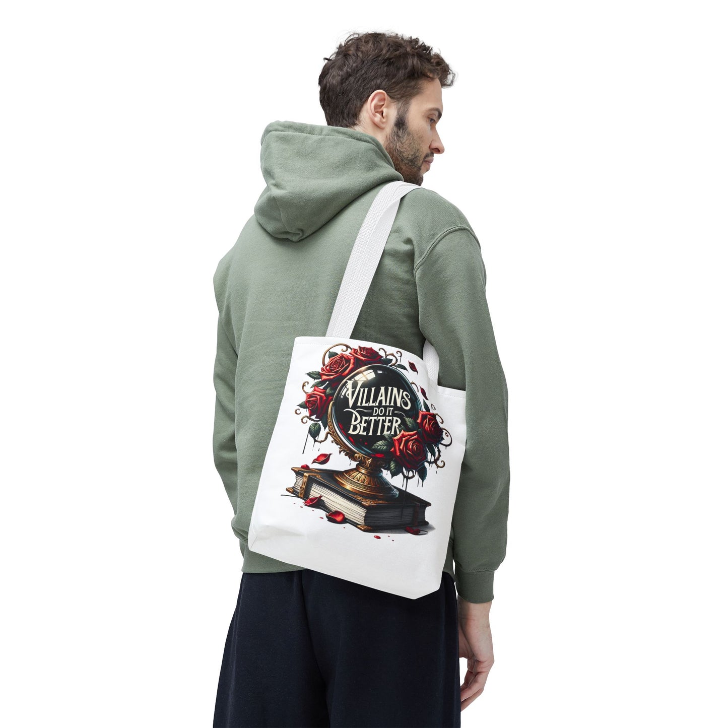 Villains Do It Better Tote Bag — Gothic Rose Bookish Aesthetic