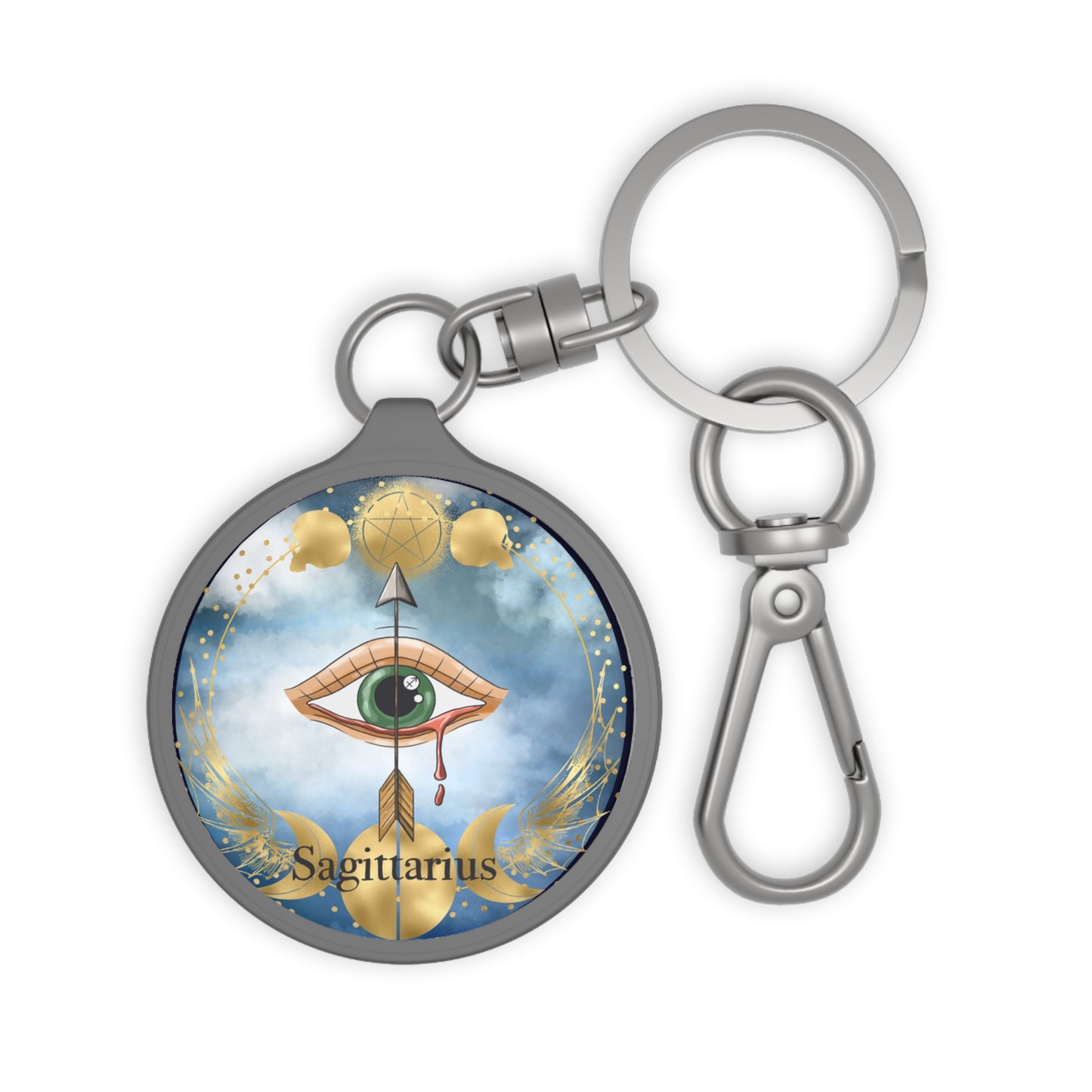 Sagittarius Keyring Tag