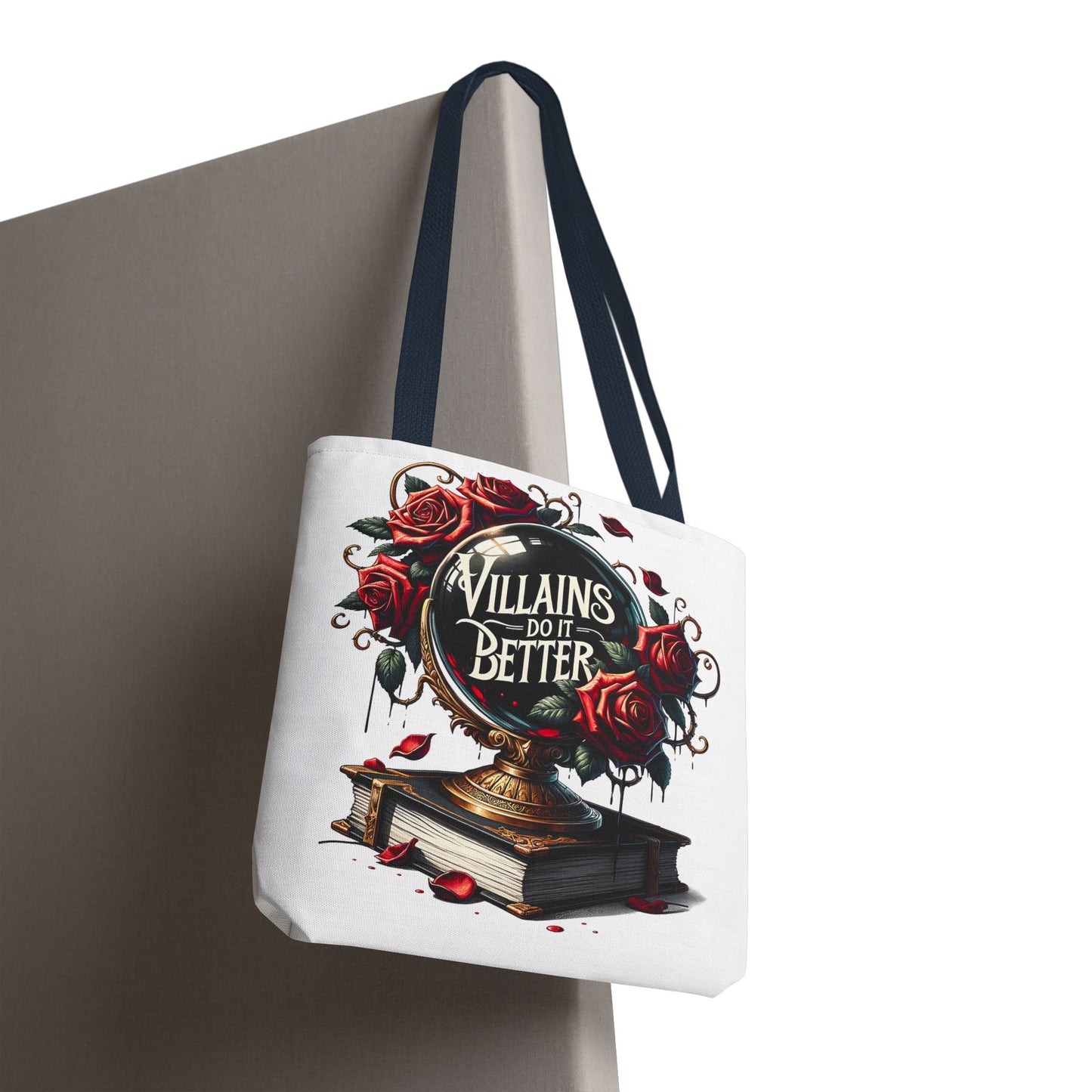 Villains Do It Better Tote Bag — Gothic Rose Bookish Aesthetic