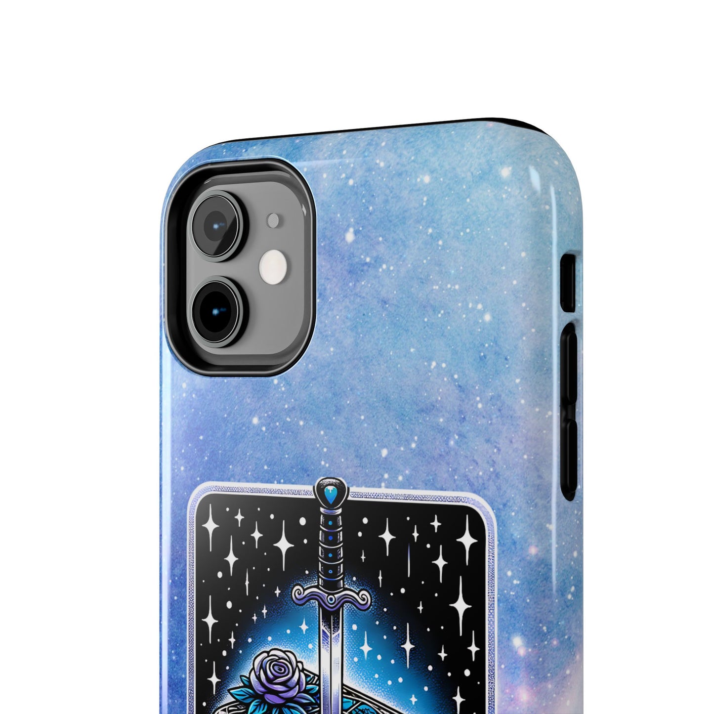 Fantasy Book Club Tough Phone Case — Sword & Stacked Books Design