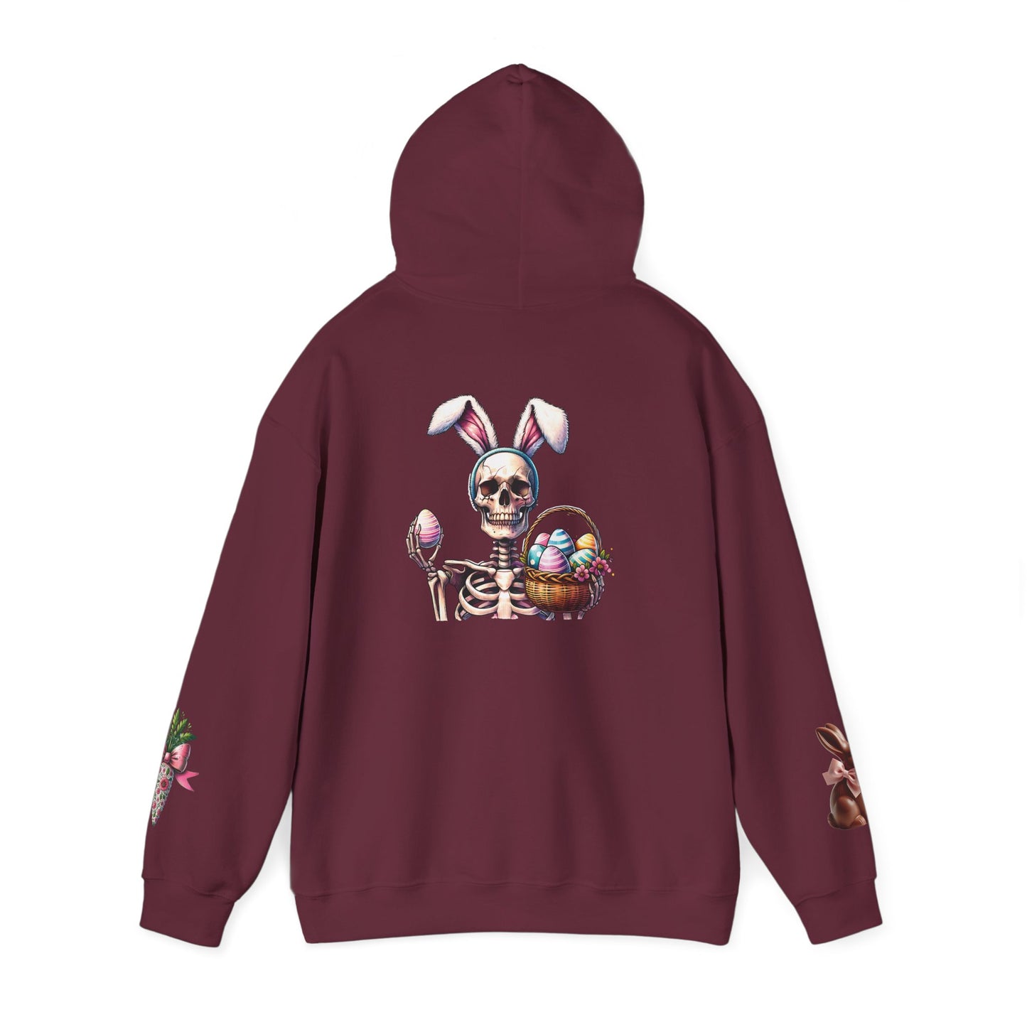 Skeleton Hoodie — "Dead inside buy is Easter" Easter Skull Pullover